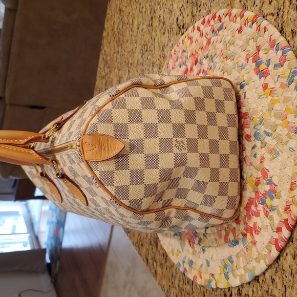 Authentic Louis Vuitton Damier Azur Speedy 30 & LV Dustbag SD1120 - Picture 4 of 13